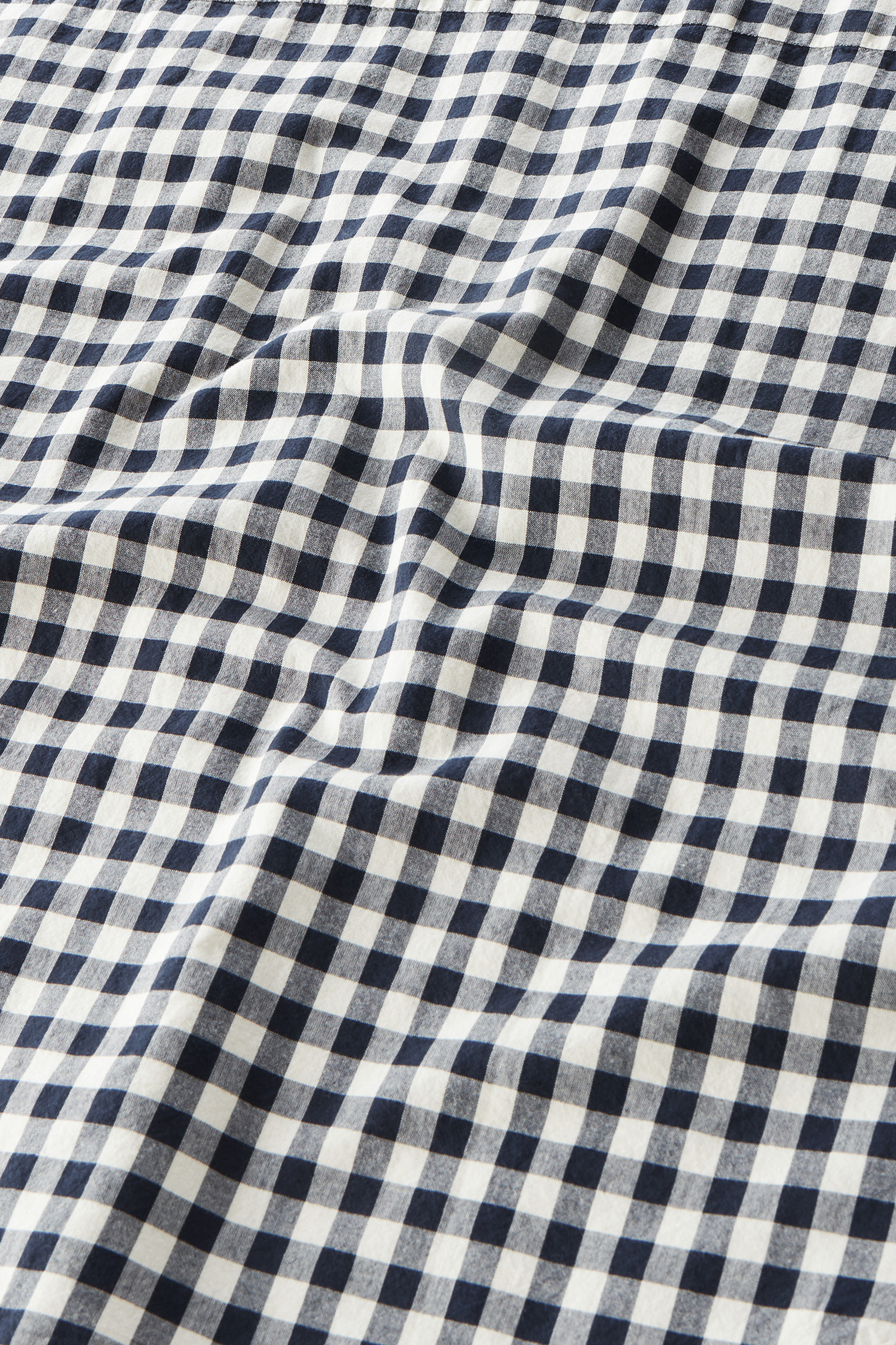 Blusa a maniche corte Appalachian Trail a quadri in puro cotone blu photo 8 | Woolrich