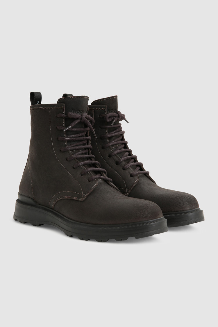 Bottes Work en daim graissé