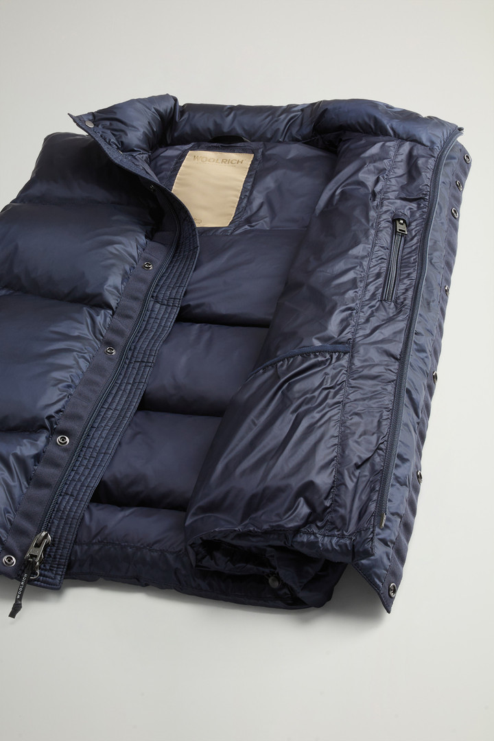 Quilted Vest in Recycled Pertex Quantum Nylon Blue photo 9 | Woolrich