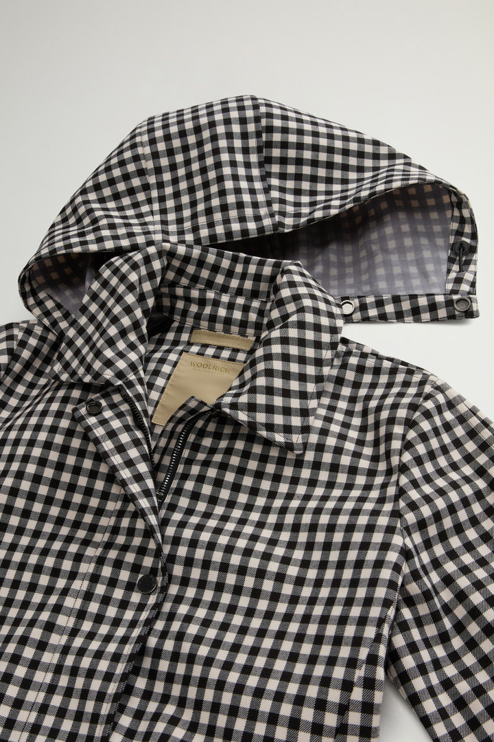 Yarn-Dyed Trench Coat in Three-Layer Fabric with Hood Gray photo 6 | Woolrich