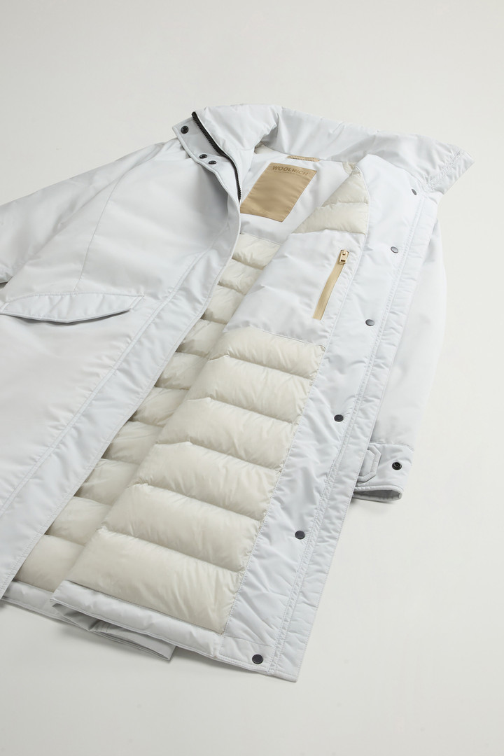 Long Cloud Jacket with Foldaway Hood Gray photo 8 | Woolrich