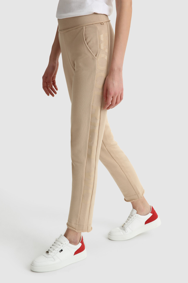 Printed logo fleece pant