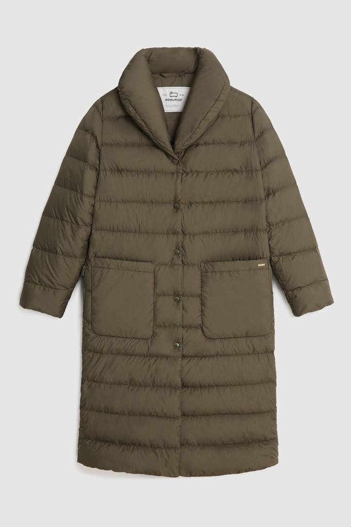 Ellis long Coat with horizontal quilting
