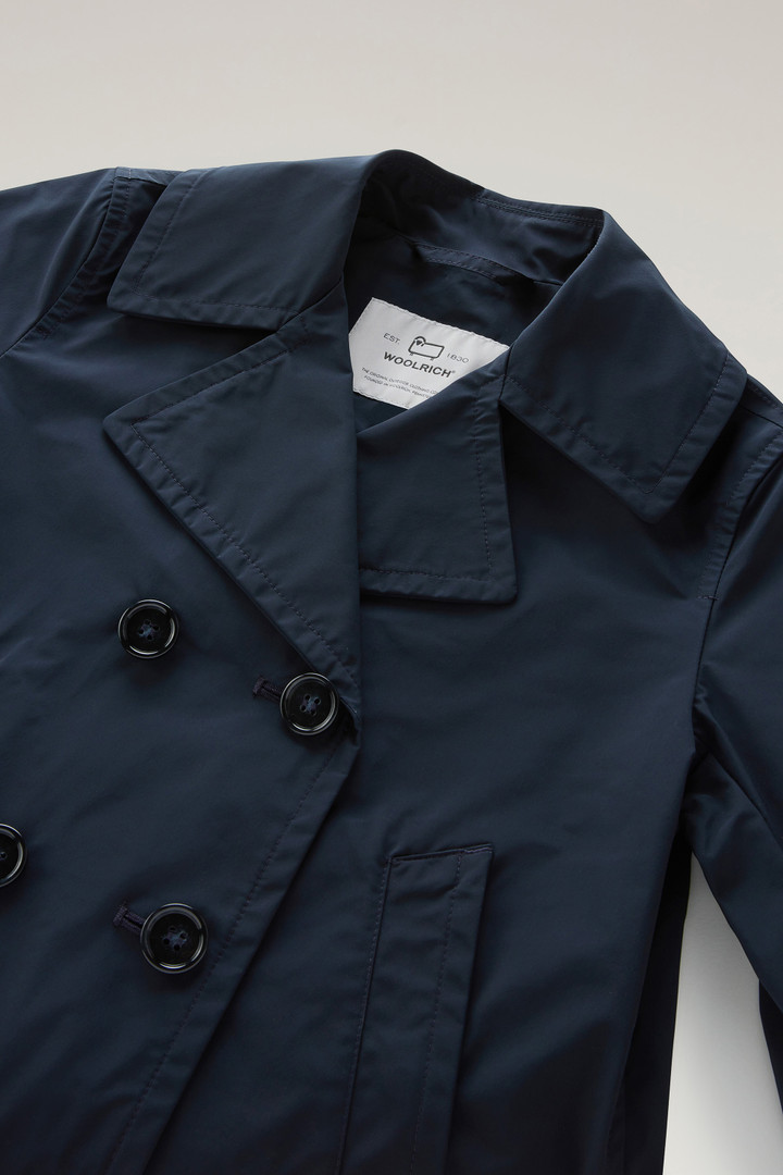 Girls' Summer Peacoat in Urban Touch Blue photo 3 | Woolrich