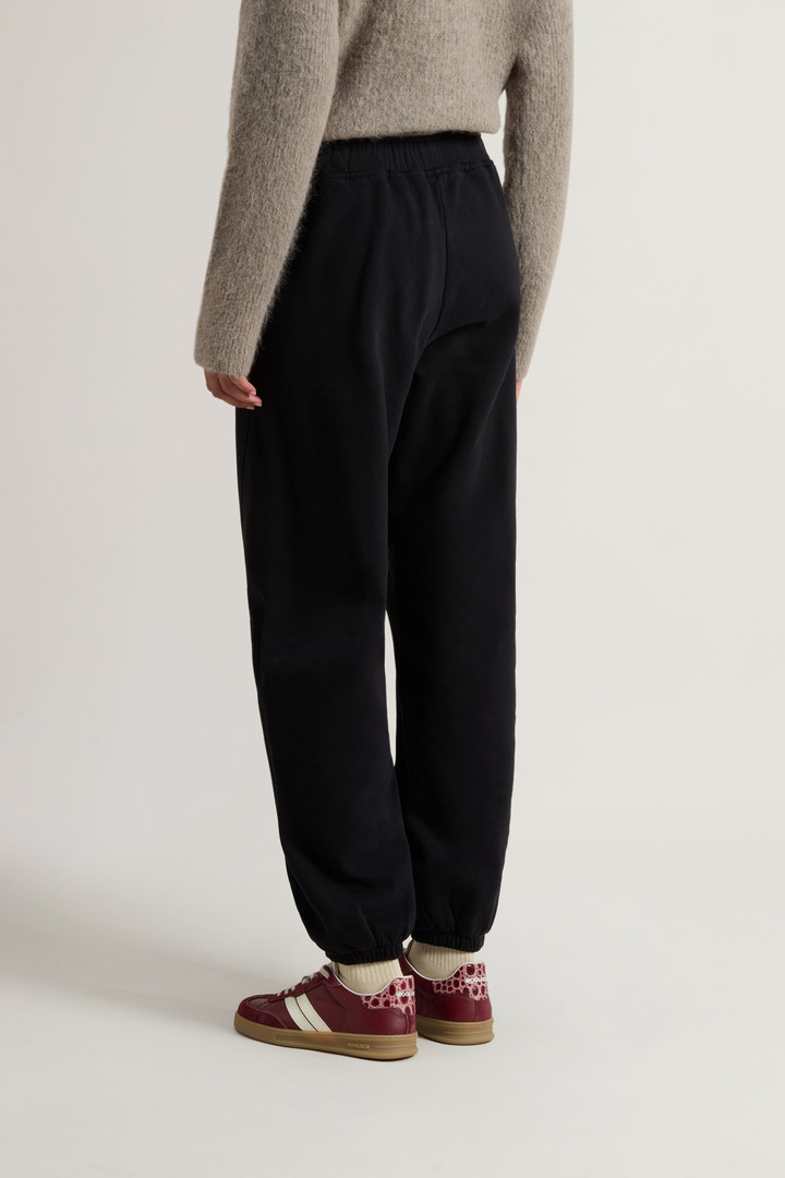 Hose aus angerauter reiner Baumwolle Schwarz photo 2 | Woolrich
