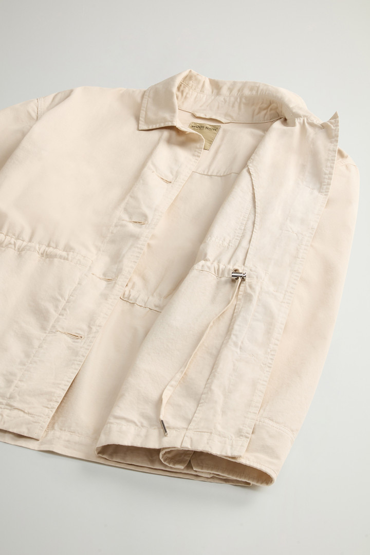 Garment-Dyed Pure Cotton Overshirt Beige photo 8 | Woolrich