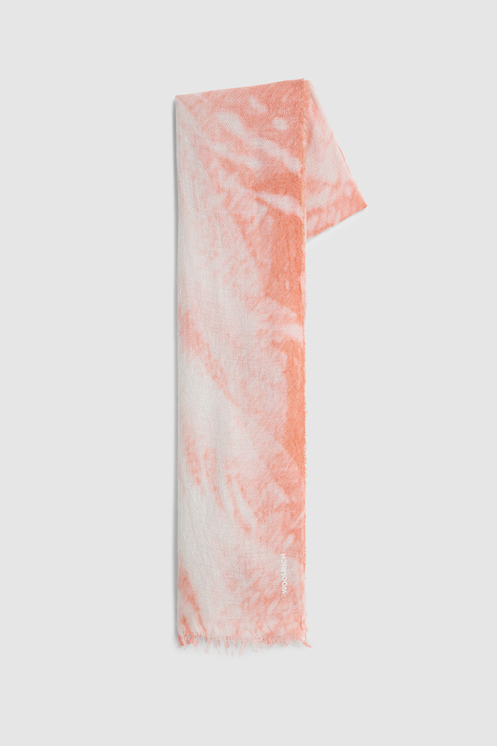 Foulard de luxe en coton teint en pièce rose | Woolrich