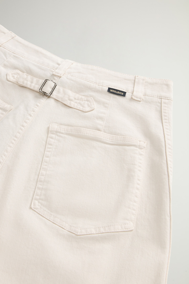 Garment-Dyed Wide-Leg Pants in Stretch Cotton Twill White photo 7 | Woolrich