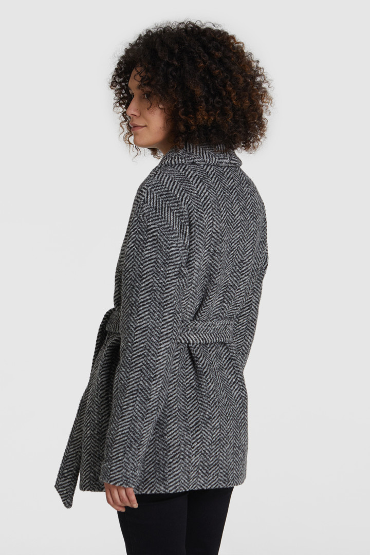 Belted wool coat