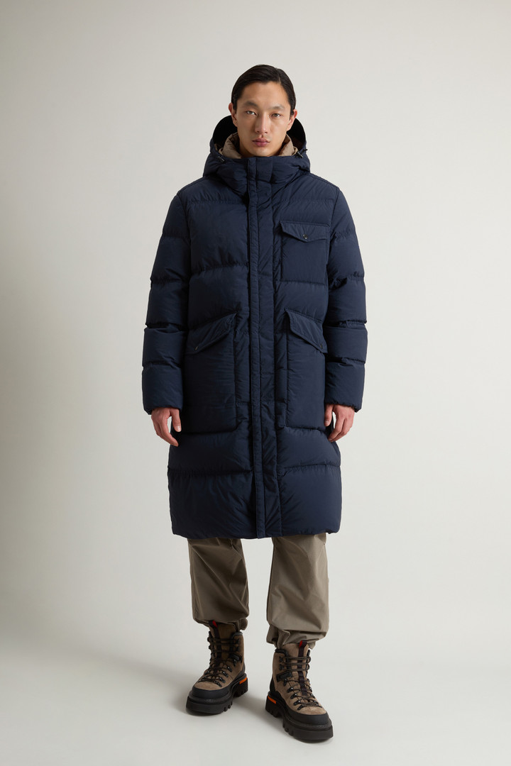 Parka trapuntato in nylon tinto in capo Blu photo 1 | Woolrich