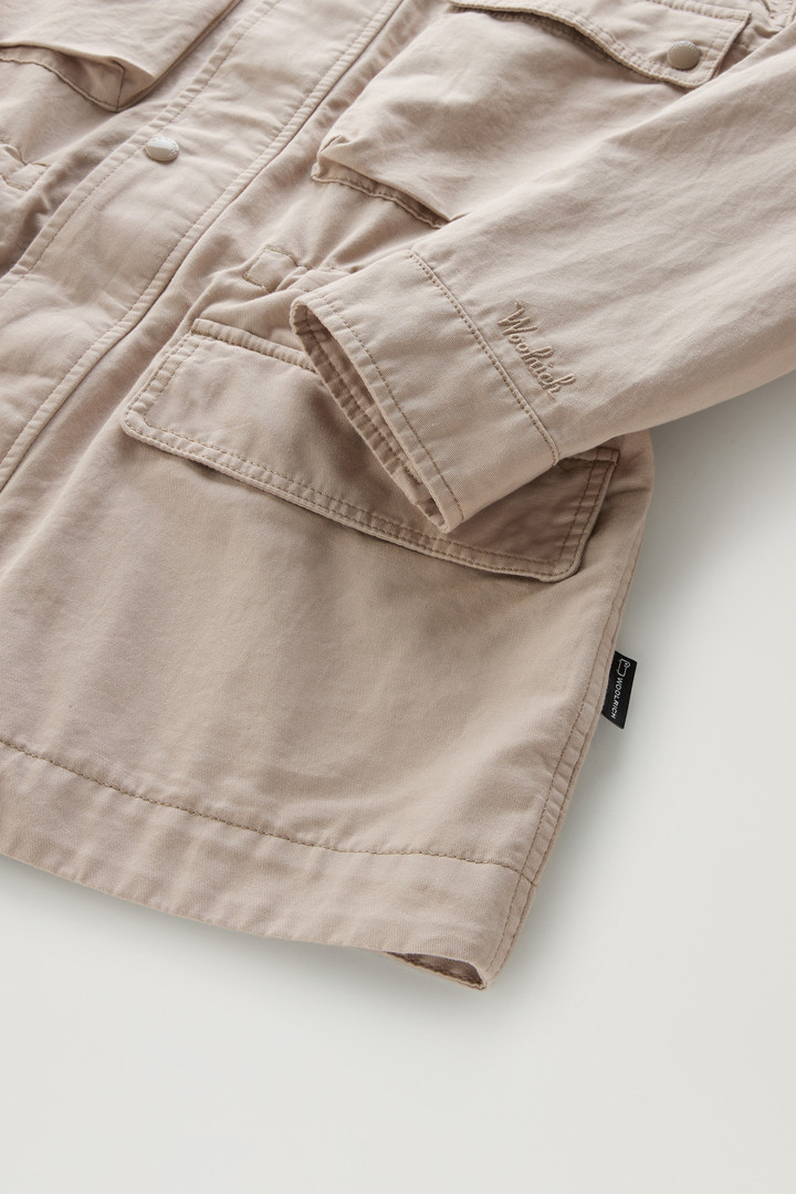 Field Jacket in Cotton-Linen Blend Beige photo 7 | Woolrich