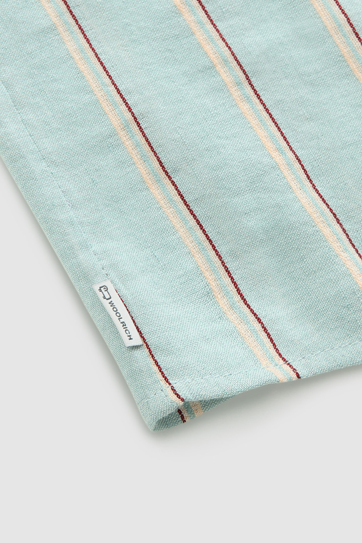 Striped linen blend blouse Blue photo 8 | Woolrich