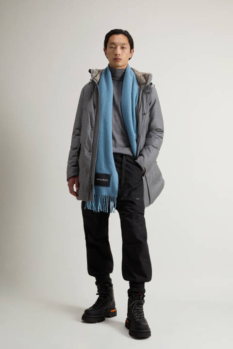 Parka in Italian Wool and Silk Blend Crafted with a Loro Piana Fabric Gray | Woolrich