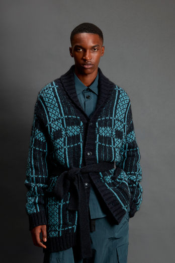 Cardigan en laine mélangée by Todd Snyder Bleu photo 1 | Woolrich