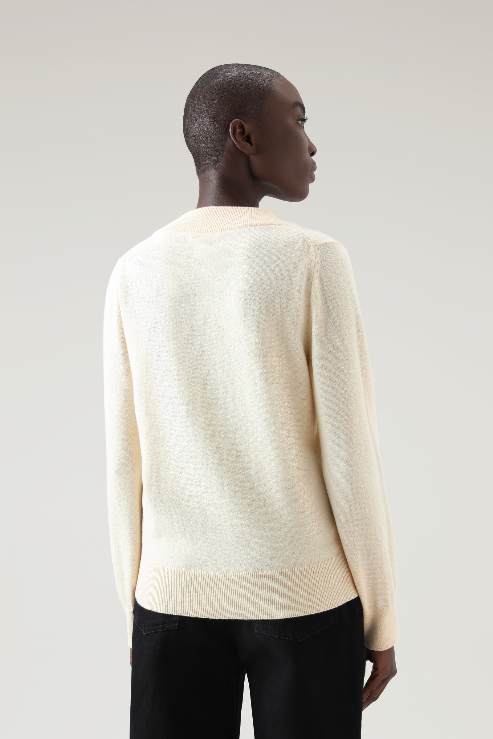 Kaschmirpullover Luxe mit Rundhalsausschnitt Weiß photo 3 | Woolrich