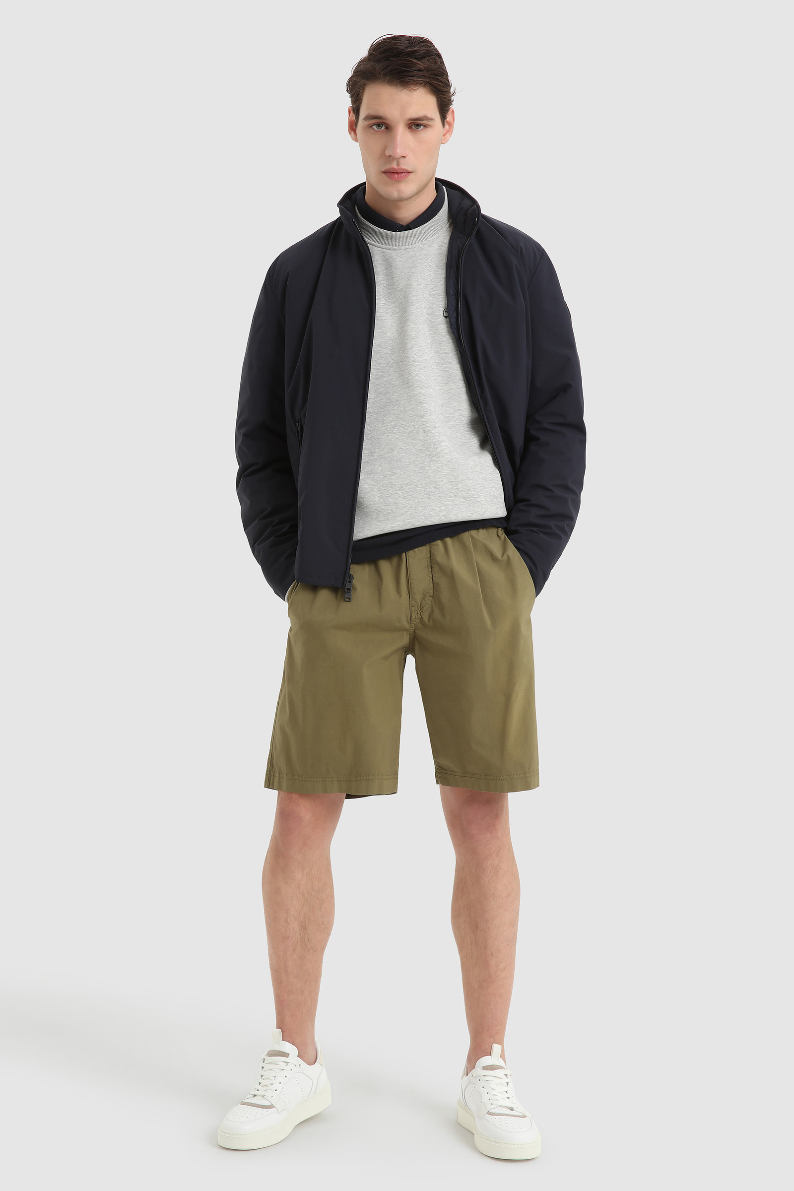 Zweilagige, wattierte Sailing-Bomberjacke Blau photo 2 | Woolrich