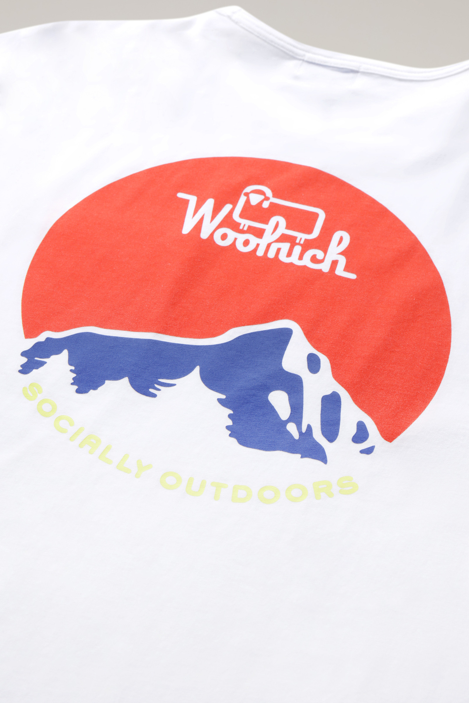 Cotton foundation T-shirt met lange mouwen wit photo 8 | Woolrich