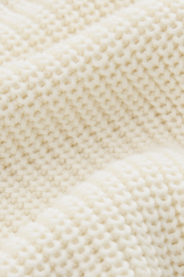 Pullover mit Rundhalsausschnitt aus Baumwollripp Weiß photo 7 | Woolrich
