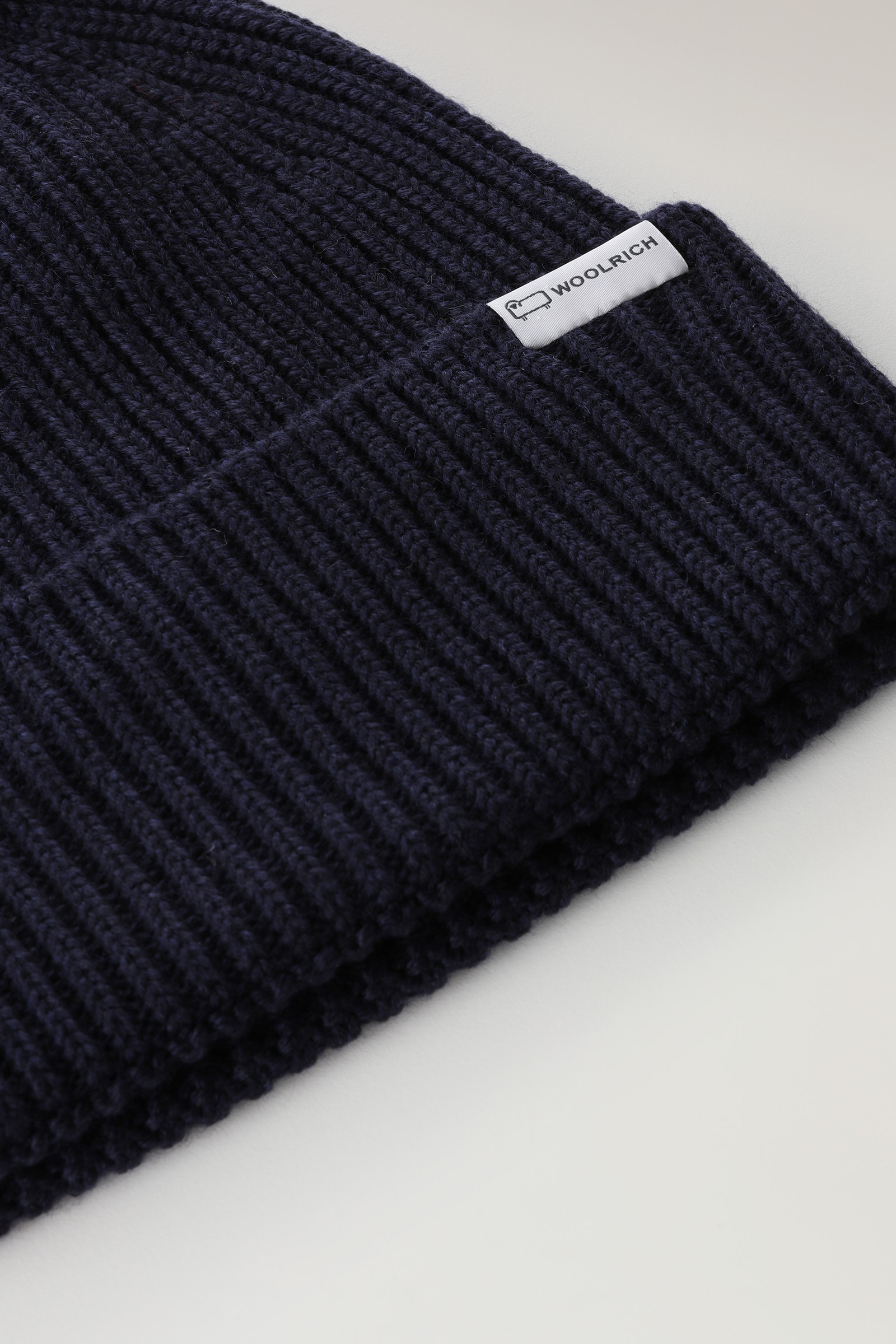 Berretto a costine in lana Merino Blu photo 2 | Woolrich