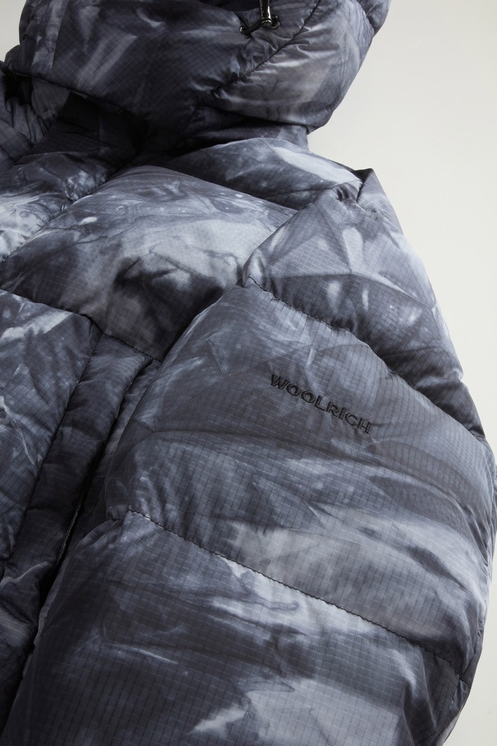 Long Down Jacket in Ripstop Fabric by Todd Snyder Gray photo 8 | Woolrich