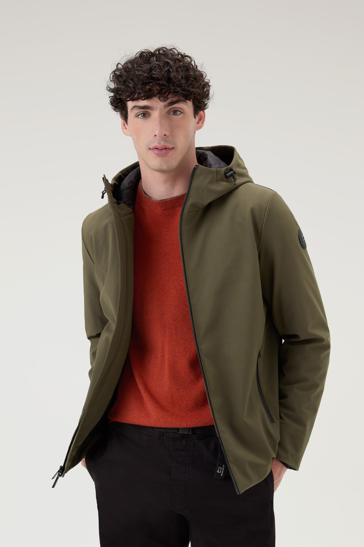 Giacca Pacific in Tech Softshell Verde photo 4 | Woolrich