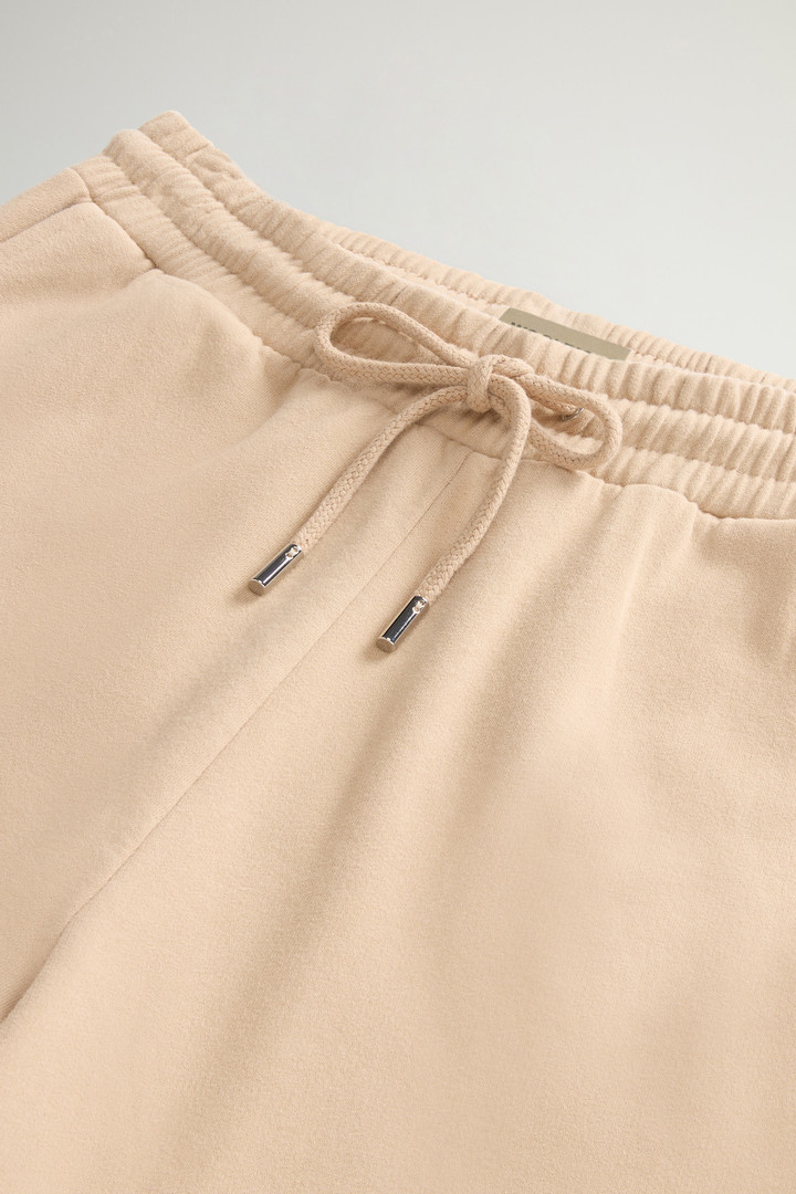 Pure Cotton Fleece Pants with Striped Detail Beige photo 5 | Woolrich