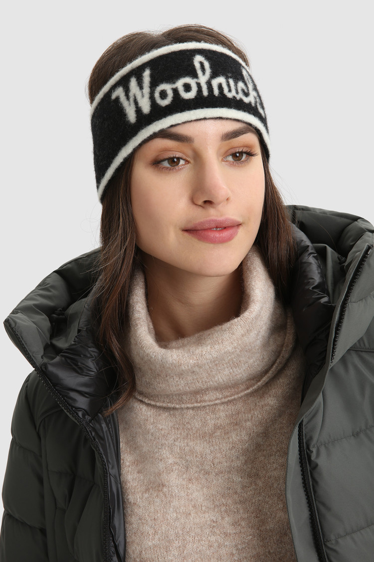 Bandeau en laine avec logo