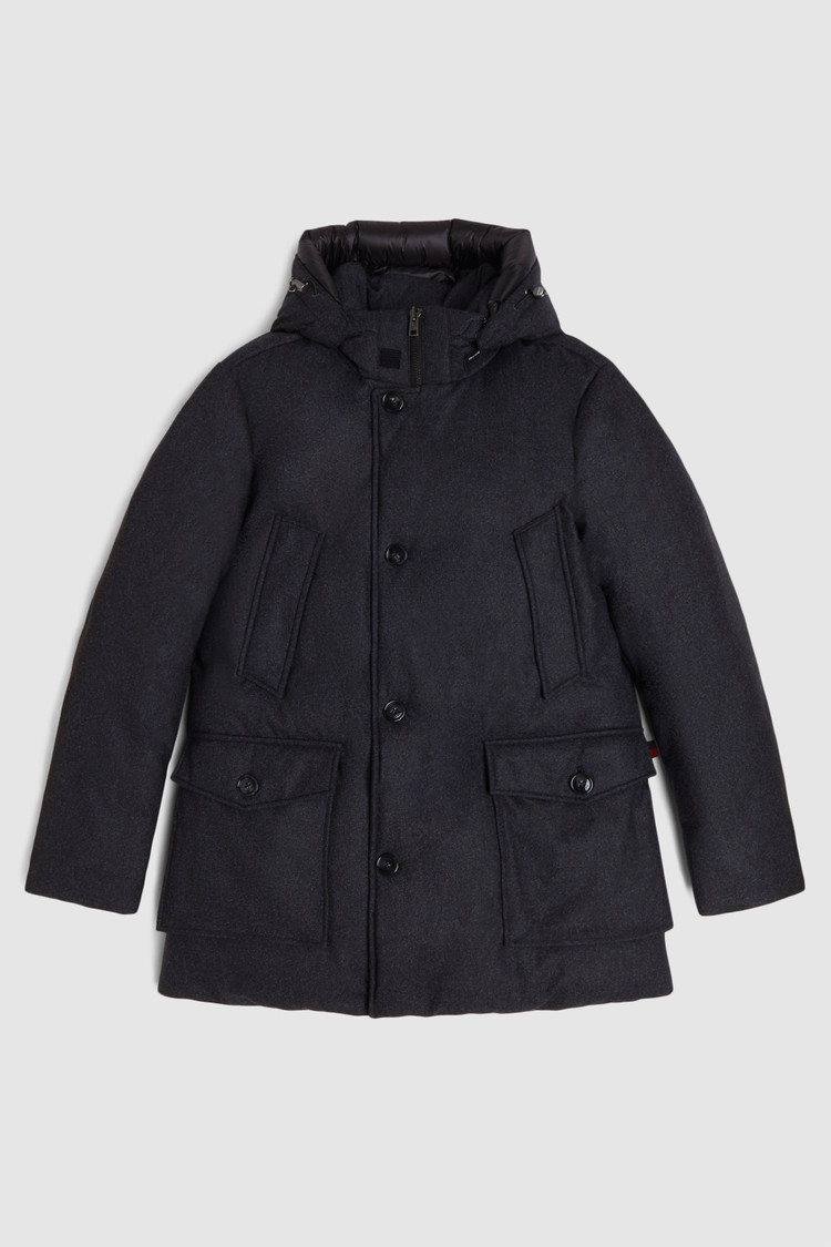 Arctic luxeparka van fijne wol