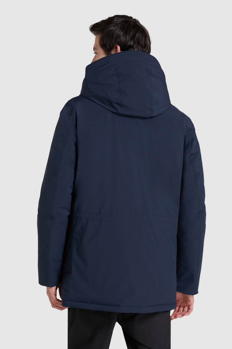 woolrich stretch layered parka with down filling