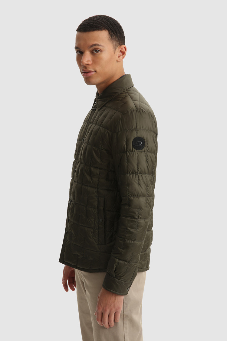 Deepsix packable overshirt in recycled nylon