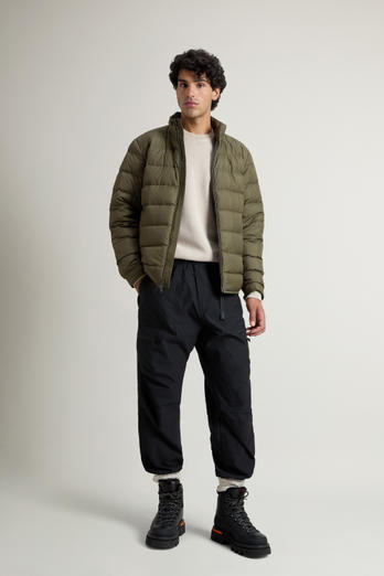 Doudoune légère en microfibre Vert | Woolrich
