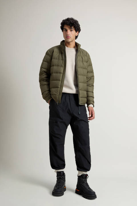 Lightweight Down Jacket in Microfiber Green | Woolrich