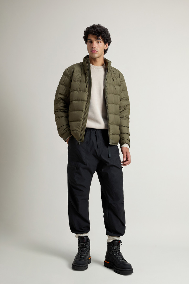 Lightweight Down Jacket in Microfiber Green photo 2 | Woolrich