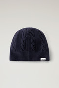 Garment-Dyed Cable-knit Beanie