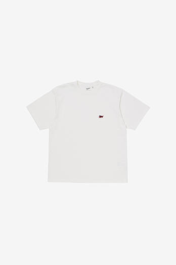 Pure Cotton T-Shirt with Embroidered Logo White | Woolrich