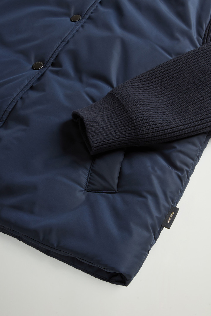 Nylon Hybrid Bomber Blue photo 7 | Woolrich