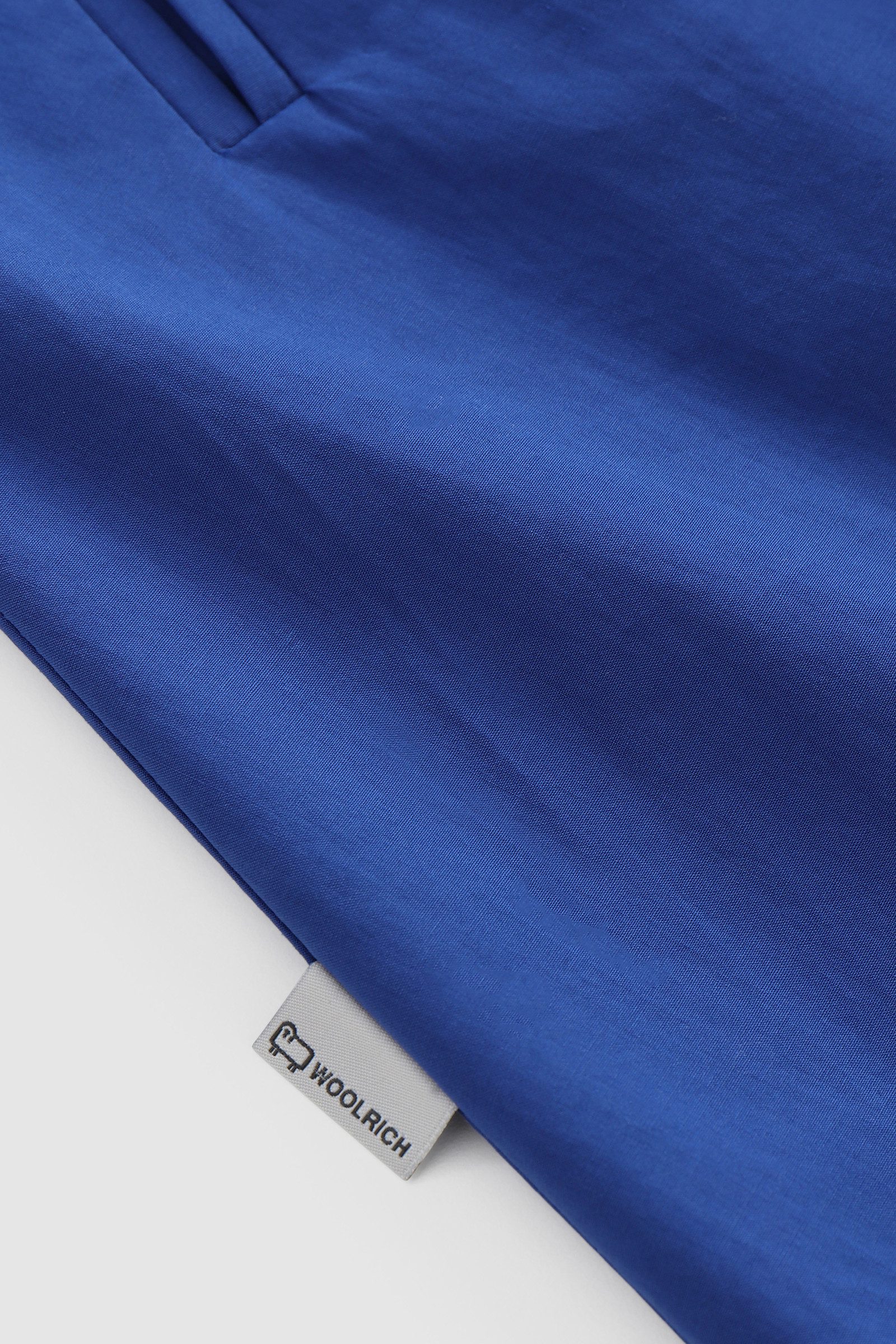 Cotton Poplin Dress with Side Pockets Blue photo 8 | Woolrich