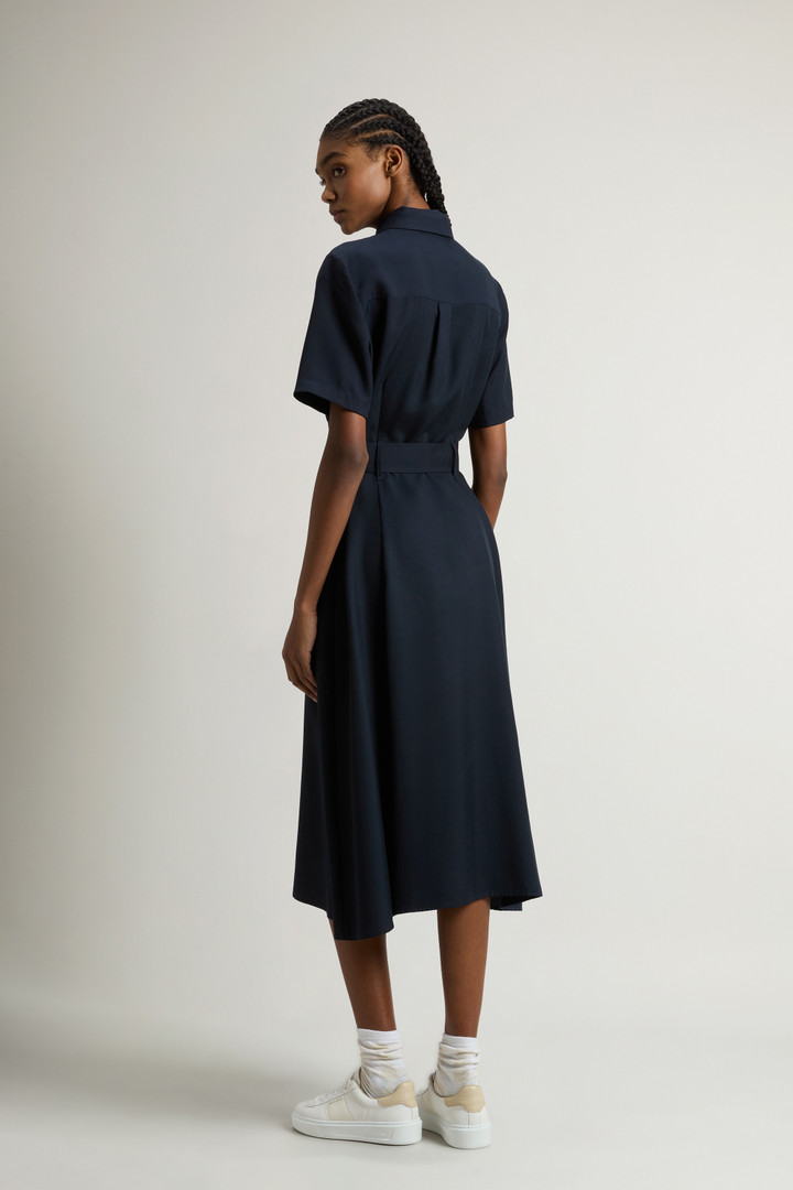 Long Tencel Dress Blue photo 3 | Woolrich