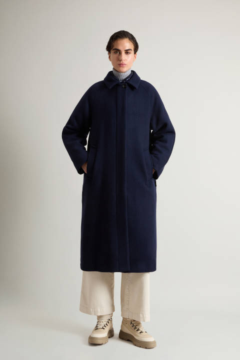 Recycled Wool-Blend 3-in-1 Coat Blue | Woolrich