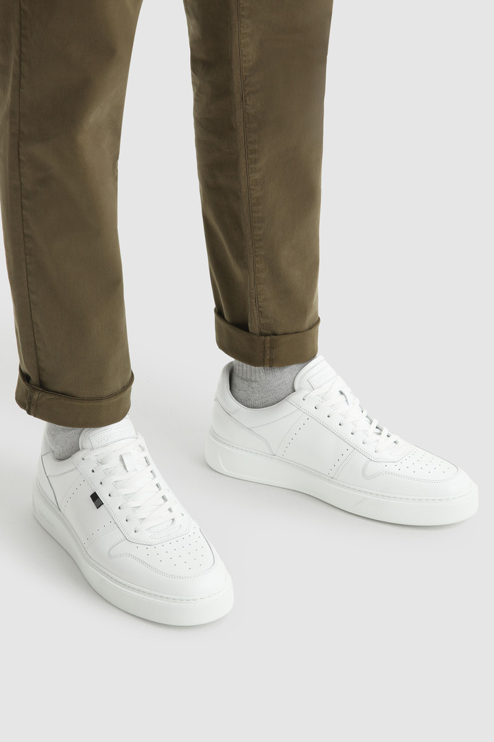 Sneakers de tennis classiques en cuir de veau