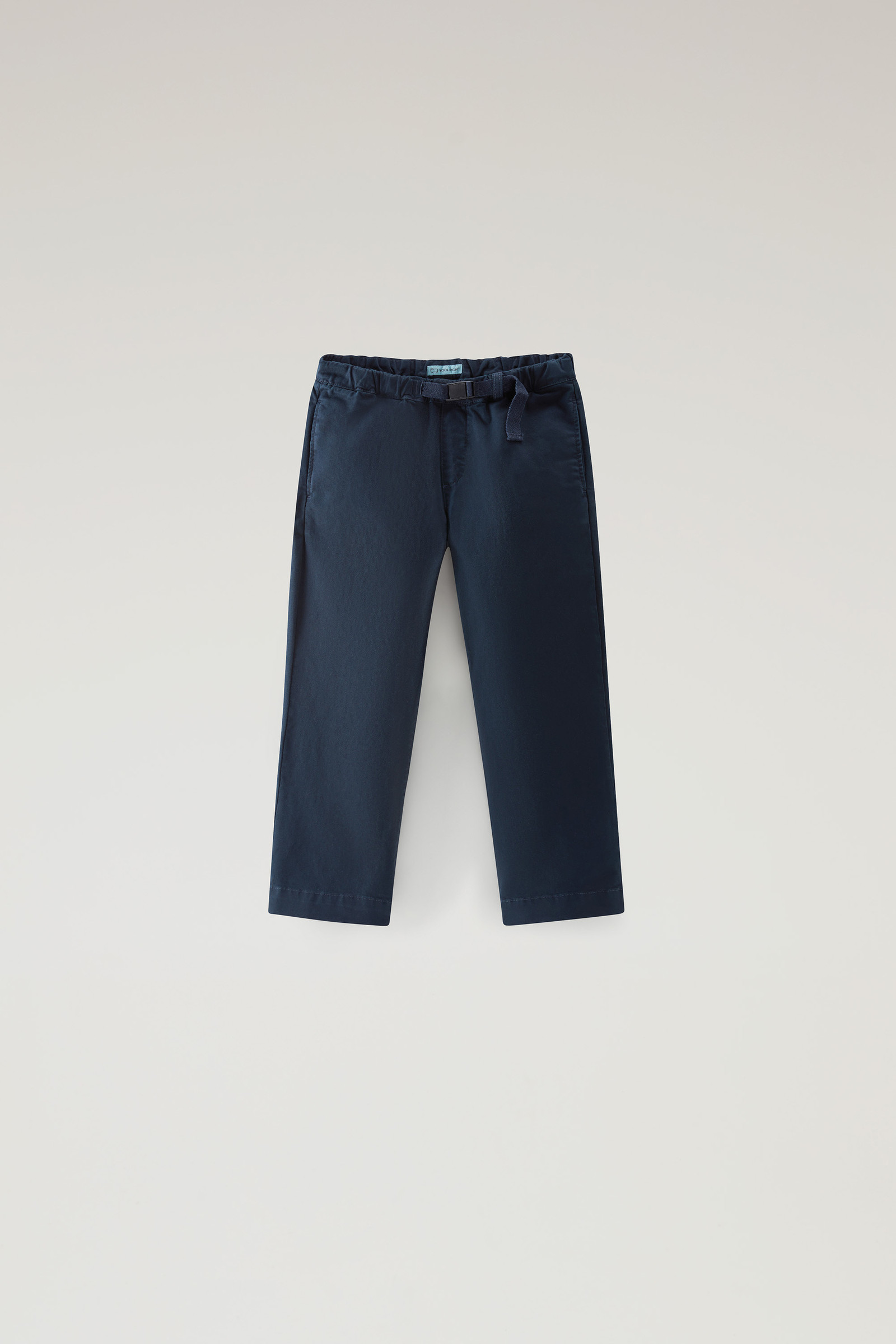 Stückgefärbte Hose aus Baumwoll-Stretch für Jungen blau | Woolrich