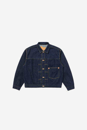 Jacket in Pure Cotton Denim Blue | Woolrich