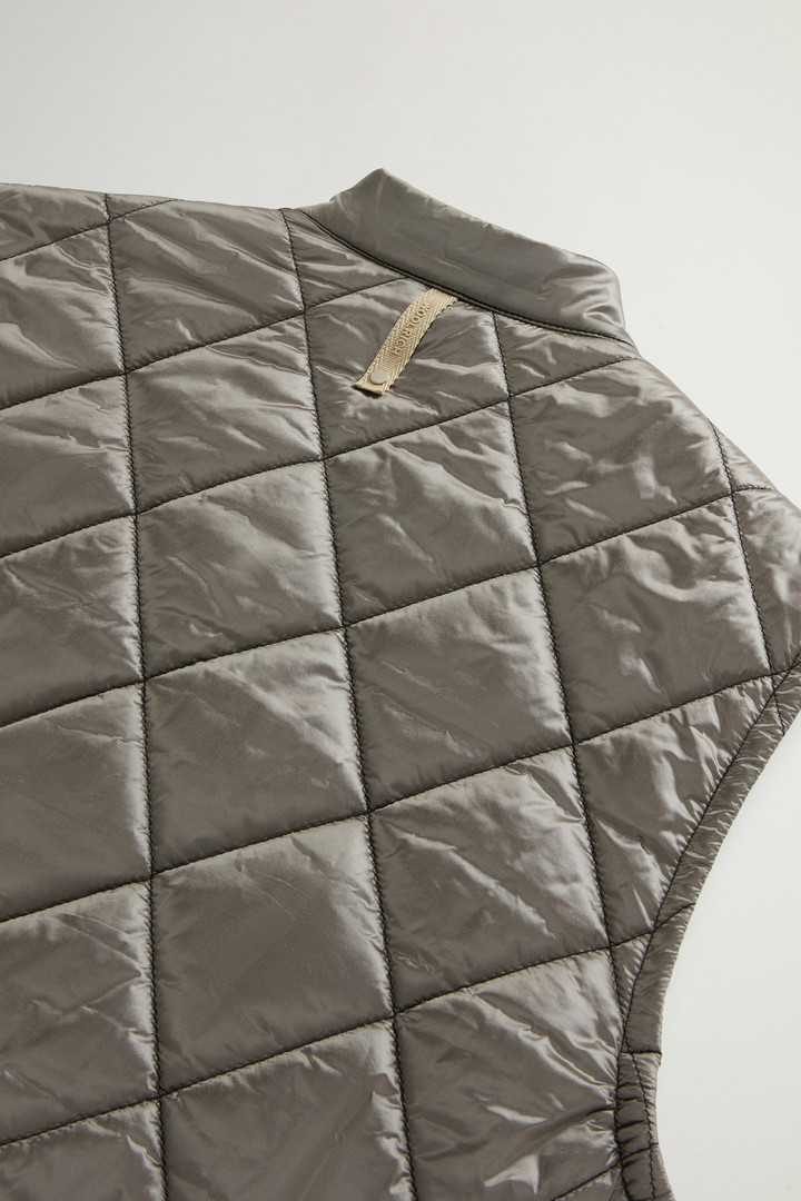 Yarn-Dyed Quilted Nylon Vest Gray photo 8 | Woolrich
