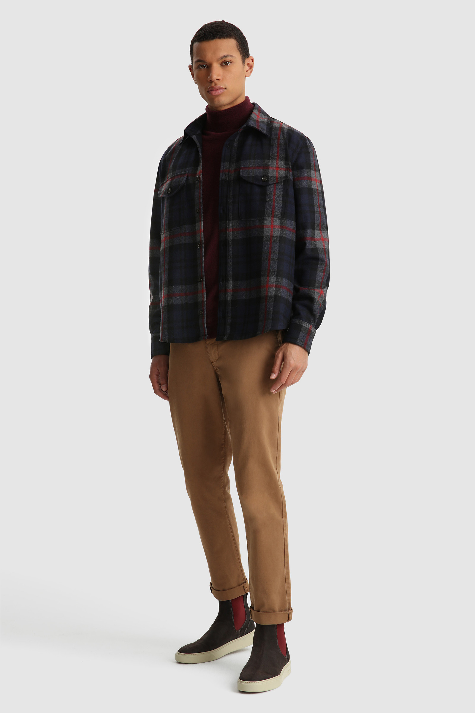 Oxbow Flannel Shirt - Made in Usa Blue photo 2 | Woolrich