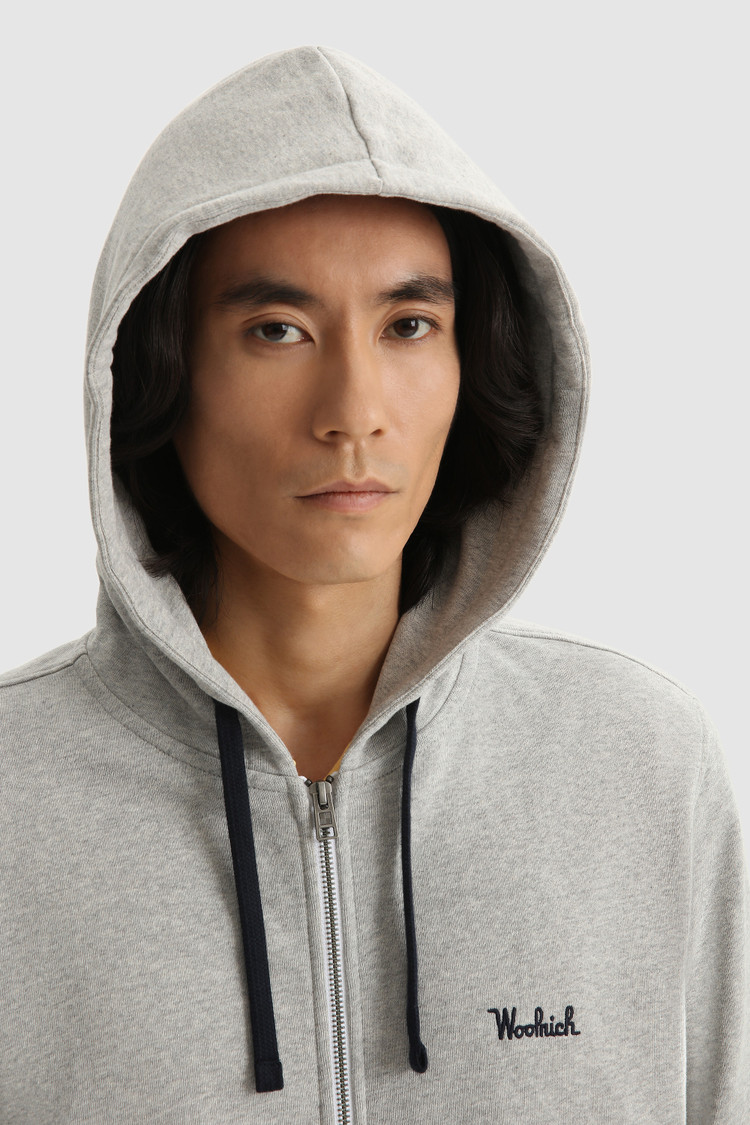Felpa Essential full-zip con cappuccio