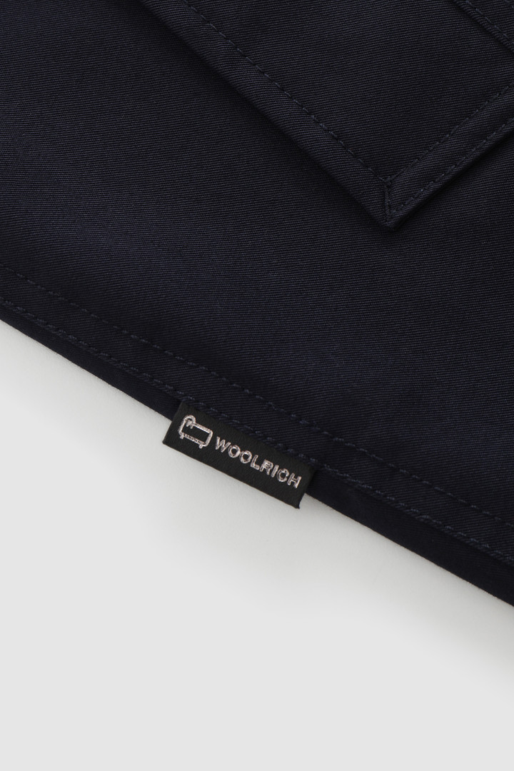 Havice Light Trench Coat with Printed Check Lining Blue photo 8 | Woolrich
