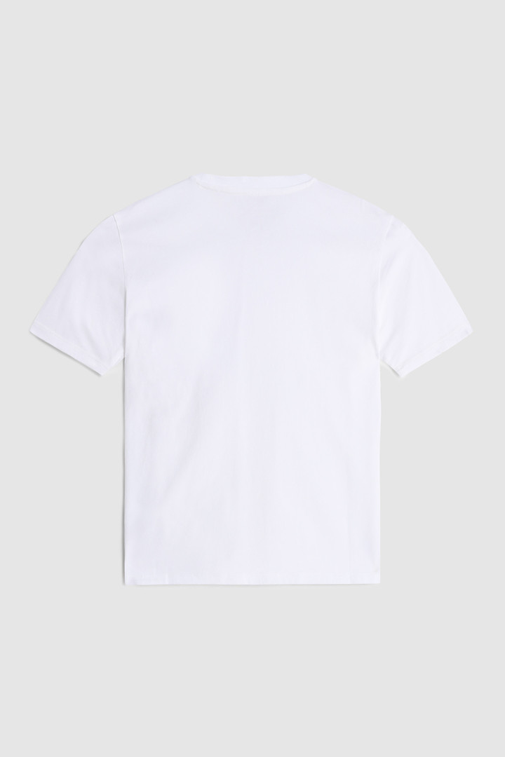 T-Shirt mit Schaf-Logo für Jungen Weiß photo 2 | Woolrich