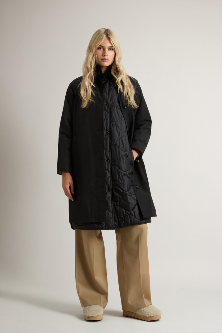 Manteau 3-en-1 en Ramar Cloth Noir photo 2 | Woolrich