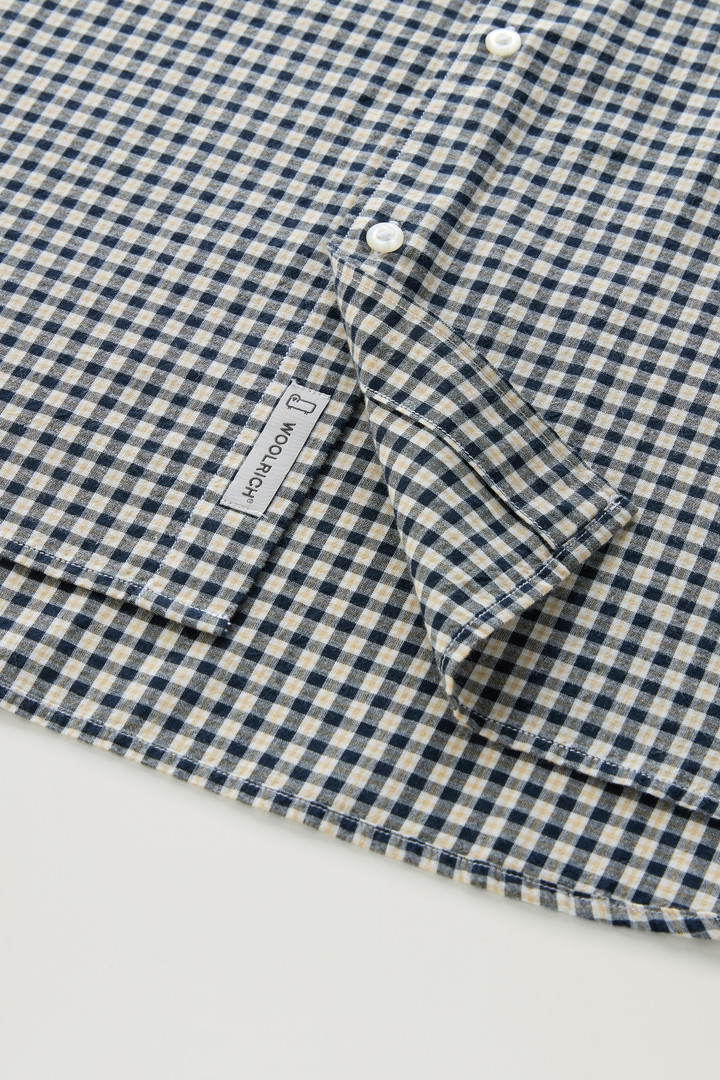 Checked Madras Shirt in Pure Cotton Blue photo 8 | Woolrich