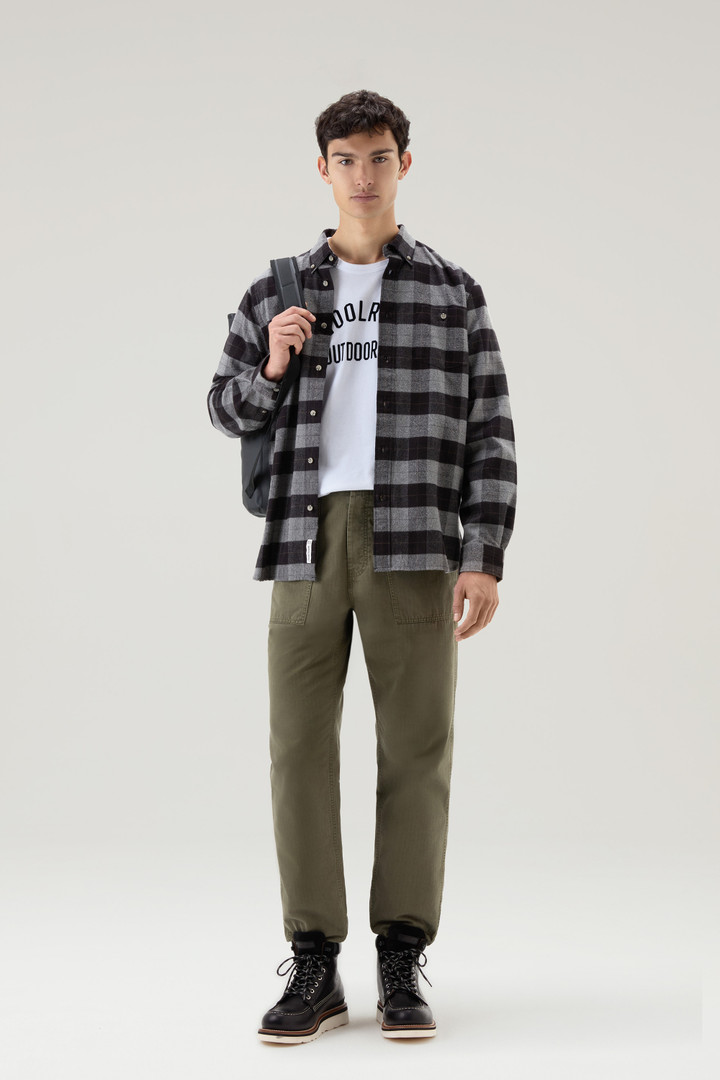 Traditional Flannel Check Shirt Gray photo 2 | Woolrich